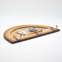 Cuier decorativ cu 3 carlige duble, Naimeed D61-11, 34x19.5x1 cm, Maro Cuier decorativ cu 3 carlige duble, Naimeed D61-11, 34x19.5x1 cm, Maro