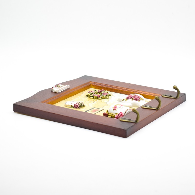 Cuier decorativ D66, 21x21 cm, m3