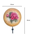 Cuier decorativ cu 1 carlig, Naimeed D62-7, 10x16x0.8 cm, Maro Cuier decorativ cu 1 carlig, Naimeed D62-7, 10x16x0.8 cm, Maro