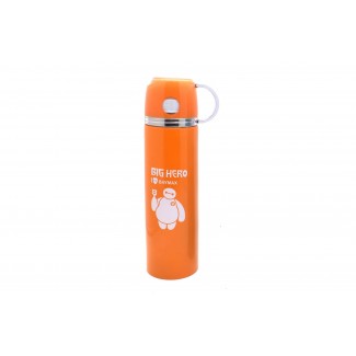 Termos vacuum cu canita pentru copii, bauturi reci sau calde, Angel baby, 350ml, portocaliu Termos vacuum cu canita pentru copii, bauturi reci sau calde, Angel baby, 350ml, portocaliu
