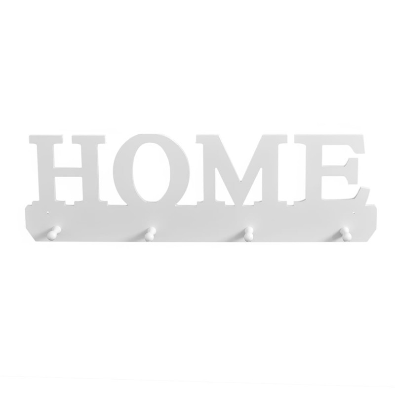 Cuier Home 4 agatatori, Naimeed D27, culoare alb, 59 x 17,5 cm