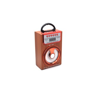 Boxa portabila cu radio si bluetooth KA-A07, Maro, 8W, D1322