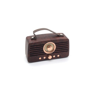 Boxa portabila NewRixing NR-4013, Negru-Crem, Retro style, 1500mAh, 10W, D1267a