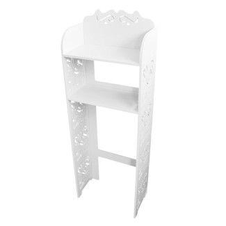Raft cu doua etajere, pentru baie, pozitionare deasupra vasului de toaleta, Naimeed D44, culoare Alb, 45 x 25 x 128 cm Raft cu doua etajere, pentru baie, pozitionare deasupra vasului de toaleta, Naimeed D44, culoare Alb, 45 x 25 x 128 cm