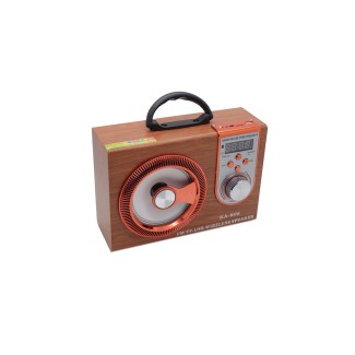 Boxa portabila cu radio si bluetooth KA-B06, Maro, 8W, D1324