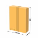 Etajera pentru baie cu 1 raft, Naimeed D129 PVC, Alb, 21x47x16cm