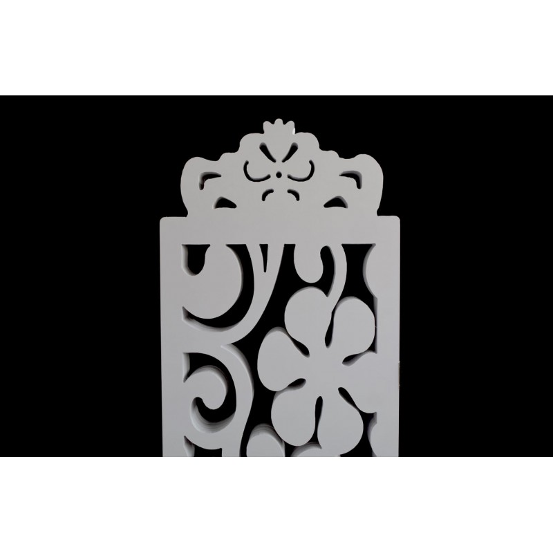 Paravan de camera cu 4 panouri, Naimeed D102, culoare alb, 150 x 30 cm