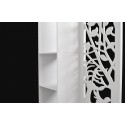 Paravan de camera cu 3 rafturi, Naimeed D109 PVC, culoare alb, 160 x 40 x 30 cm