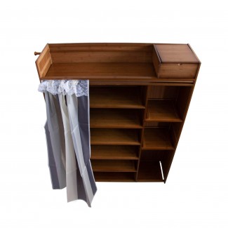Pantofar din bambus, 10 rafturi, 100*130.5*28 cm, D189 Pantofar din bambus, 10 rafturi, 100*130.5*28 cm, D189