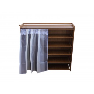Pantofar din bambus, 6 rafturi, 102*101*28 cm, D185 Pantofar din bambus, 6 rafturi, 102*101*28 cm, D185
