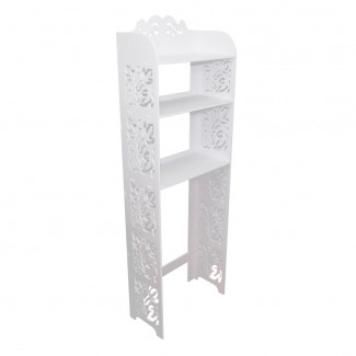 Etajera pentru baie cu 3 rafturi, Naimeed D141 PVC, culoare Alb, 150 x 50 x 24 cm Etajera pentru baie cu 3 rafturi, Naimeed D141 PVC, culoare Alb, 150 x 50 x 24 cm