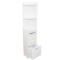 Dulapior cu sertar, compartiment pentru hartie si usa, Naimeed D161 PVC. culoare Alb, 150 x 30 x 24 cm