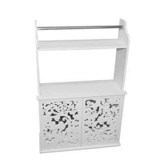 Dulapior cu 2 usi si raft, Naimeed D165 PVC, culoare Alb, 59.5 x 39 x 12.5 cm Dulapior cu 2 usi si raft, Naimeed D165 PVC, culoare Alb, 59.5 x 39 x 12.5 cm