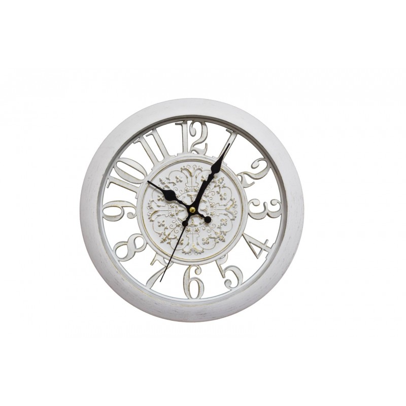 Ceas de perete 28 cm cu mecanism silentios, D3325 ALB