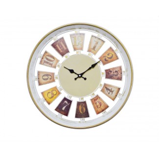 Ceas de perete 48 cm cu mecanism silentios, D3327 ALB