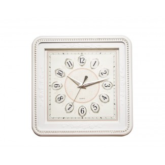 Ceas de perete 42 cm cu mecanism silentios, D3328 ALB