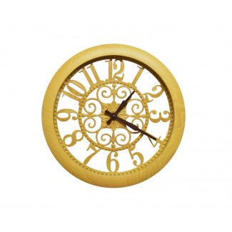 Ceas de perete 35.5 x 5 cm, mecanism silentios, D3341 culoare Crem