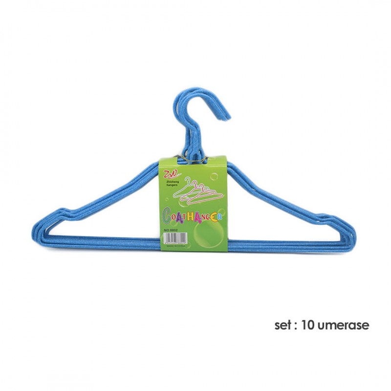 Set 10 umerase din metal plastifiat pentru copii, Naimeed D403/5, 28.5 x 18.5 cm