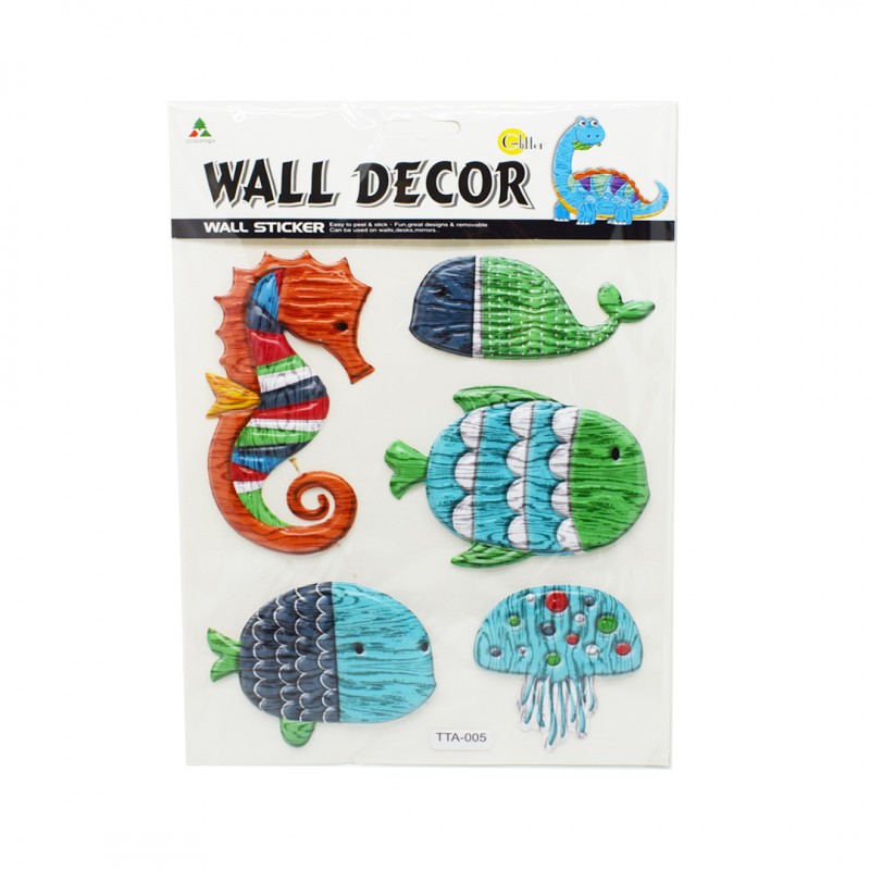 Sticker decorativ autocolant, D2950-005, 19 x 30 cm