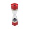 Rasnita dubla pentru sare si piper, Naimeed D2336, forma clepsidra, culoare Rosu, 18 x 6 cm