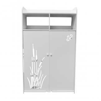 Dulap cu doua usi, Naimeed D3460, culoare Alb, 99 x 60 x 32cm Dulap cu doua usi, Naimeed D3460, culoare Alb, 99 x 60 x 32cm