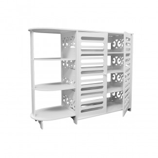 Etajera cu 4 rafturi, Naimeed D3468 culoare Alb, 94 x 75 x 31 cm Etajera cu 4 rafturi, Naimeed D3468 culoare Alb, 94 x 75 x 31 cm