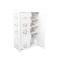 Dulap cu 2 usi, Naimeed D3482, Alb, 100x60x32 cm