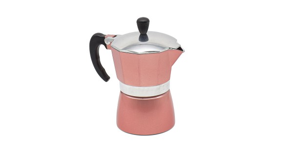 Cafetiera MOKA, 3 cafele, D3395, Roz