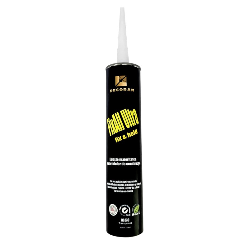 Adeziv pentru panouri  decorative, WPC,riflaje, Naimeed D6230, Transparent, 310ml