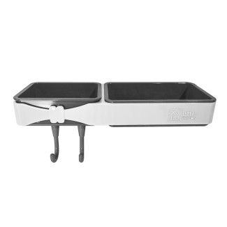 Raft baie, prindere adeziva, Naimeed D5365, Gri, 22x9x3cm