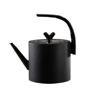 Ceainic cu capac, design elegant, otel inoxidabil/plastic, 1500ml, 22x21x13cm, Naimeed D6977, Negru