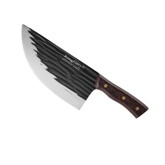 Satar profesional macelarie, Naimeed D7794, Lama curbata din inox 21cm si maner din lemn 13 cm Satar profesional macelarie, Naimeed D7794, Lama curbata din inox 21cm si maner din lemn 13 cm