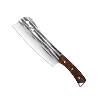 Satar profesional macelarie, Naimeed D7798, Lama din inox 20.5 cm si maner din lemn 13 cm Satar profesional macelarie, Naimeed D7798, Lama din inox 20.5 cm si maner din lemn 13 cm