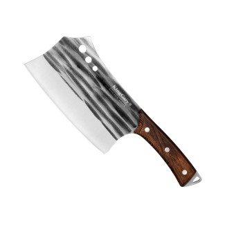 Satar profesional macelarie, Naimeed D7801, Lama din inox 17.5 cm si maner din lemn 13.5 cm Satar profesional macelarie, Naimeed D7801, Lama din inox 17.5 cm si maner din lemn 13.5 cm