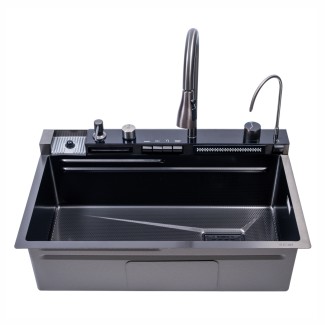 Chiuveta multifunctionala Smart Cuisine, cu accesorii incluse, Naimeed D6744, functii multiple, otel inoxidabil, Gri, 210x750x460mm Chiuveta multifunctionala Smart Cuisine, cu accesorii incluse, Naimeed D6744, functii multiple, otel inoxidabil, Gri, 210x750x460mm