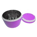 Caserola termica, set 3 piese, interior din inox, Naimeed D4797, Violet Caserola termica, set 3 piese, interior din inox, Naimeed D4797, Violet