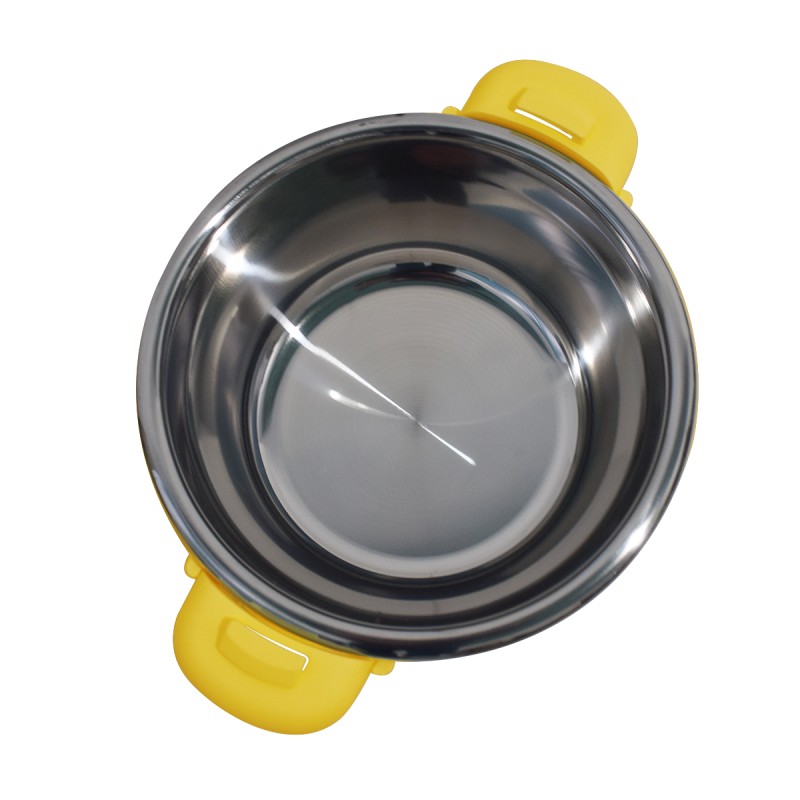 Caserola termica, set 4 piese, cu interior din inox, Naimeed D4798, Portocaliu Caserola termica, set 4 piese, cu interior din inox, Naimeed D4798, Portocaliu