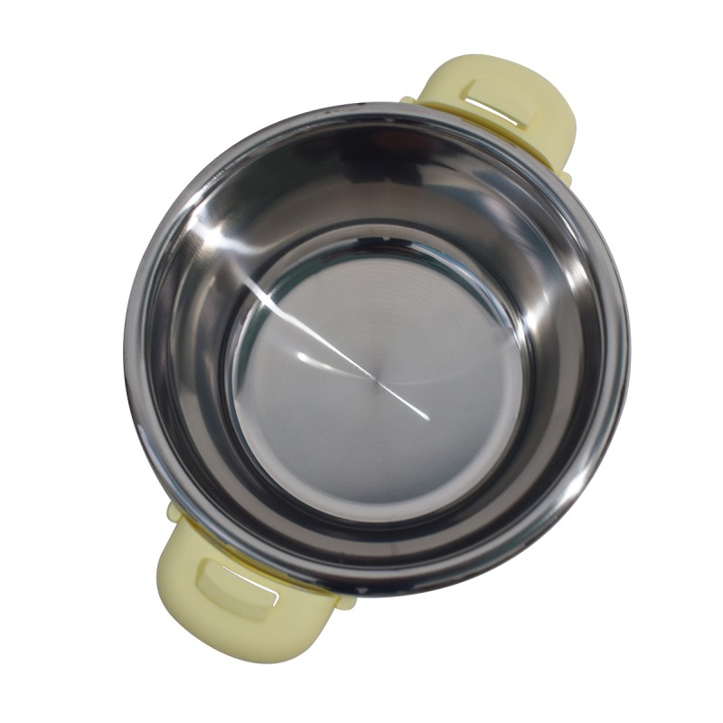 Caserola termica, set 5 piese, cu interior din inox, Naimeed D4799, Crem Caserola termica, set 5 piese, cu interior din inox, Naimeed D4799, Crem