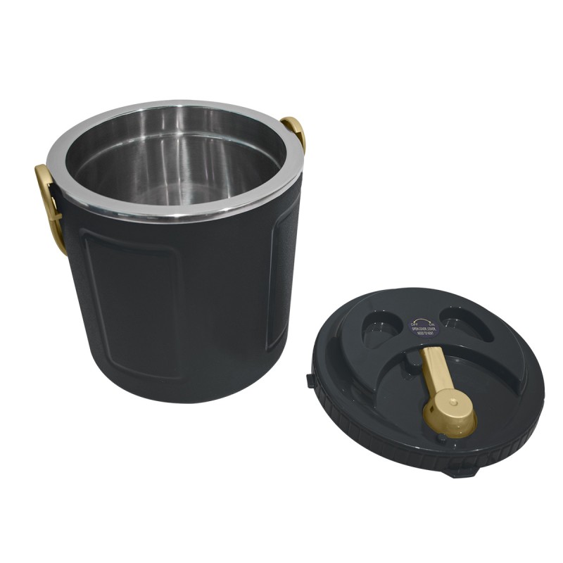 Caserola termica, set 3 piese, cu interior din inox, Naimeed D4803, Negru Caserola termica, set 3 piese, cu interior din inox, Naimeed D4803, Negru