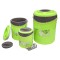 Caserola termica, set 3 piese, Naimeed D4804, Verde