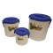 Caserola termica, set 3 piese, cu interior din inox, Naimeed D4806, Albastru