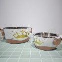 Caserola termica, set 4 piese, cu interior din inox, Naimeed D4815, Crem Caserola termica, set 4 piese, cu interior din inox, Naimeed D4815, Crem