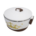 Caserola termica, set 4 piese, cu interior din inox, Naimeed D4815, Maro Caserola termica, set 4 piese, cu interior din inox, Naimeed D4815, Maro