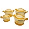 Caserola termica, set 4 piese, cu interior din inox, Naimeed D4819, Crem