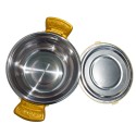 Caserola termica, set 4 piese, cu interior din inox, Naimeed D4819, Crem Caserola termica, set 4 piese, cu interior din inox, Naimeed D4819, Crem