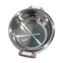 Caserola termica, set 7 piese, cu interior din inox, Naimeed D4820, Maro Caserola termica, set 7 piese, cu interior din inox, Naimeed D4820, Maro