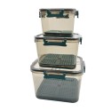 Set 3 caserole, monitorizarea datei, sistem de scurgere, Naimeed D5308, Verde Set 3 caserole, monitorizarea datei, sistem de scurgere, Naimeed D5308, Verde