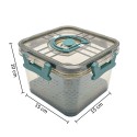 Set 3 caserole, monitorizarea datei, sistem de scurgere, Naimeed D5308, Verde Set 3 caserole, monitorizarea datei, sistem de scurgere, Naimeed D5308, Verde