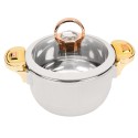 Caserola termica, set 3 piese, Thermo Class, cu interior din inox, Naimeed D6701, Alb Caserola termica, set 3 piese, Thermo Class, cu interior din inox, Naimeed D6701, Alb