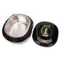 Caserola termica, set 3 piese, Thermo Class, cu interior din inox, Naimeed D6708, Negru Caserola termica, set 3 piese, Thermo Class, cu interior din inox, Naimeed D6708, Negru
